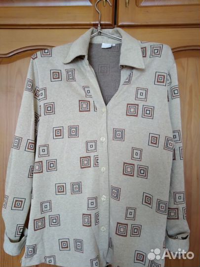 Рубашка женская бу (трикотажная)