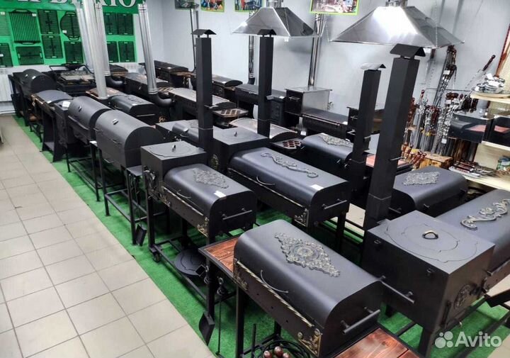 Мангал с крышкой барбекю 4-5 мм