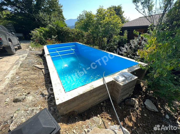 Бассейн 7х3х1,5 от производителя,ступени Гармония