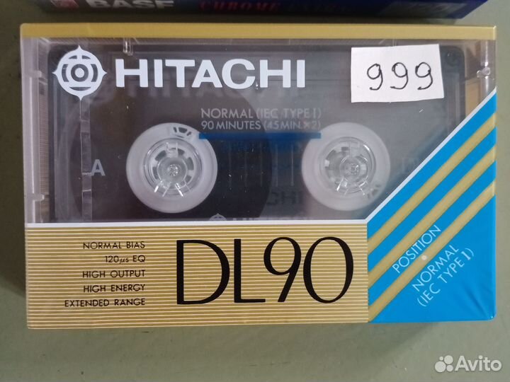 Аудиокассеты запечатанные Basf, hitachi