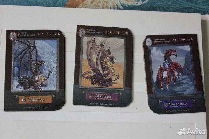 Игровые карточки Драконы (Megabloks)