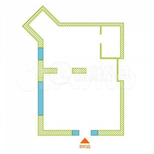 Сдам торговое помещение, 54.5 м²