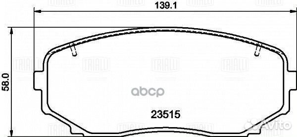 Колодки торм. для а/м Mazda CX-7 (09) /CX-9 (07)