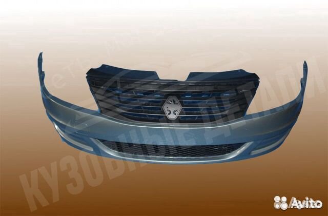 Бампер Рено Логан фаза 2 2010-2014 в цвет (любой)