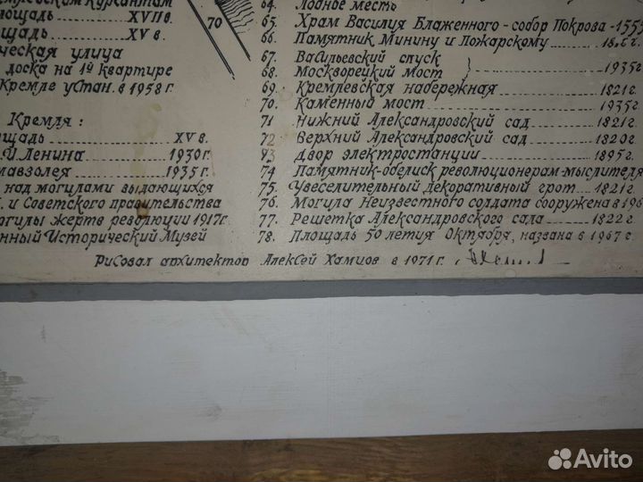 Московский кремль, СССР, рисунок 1971г