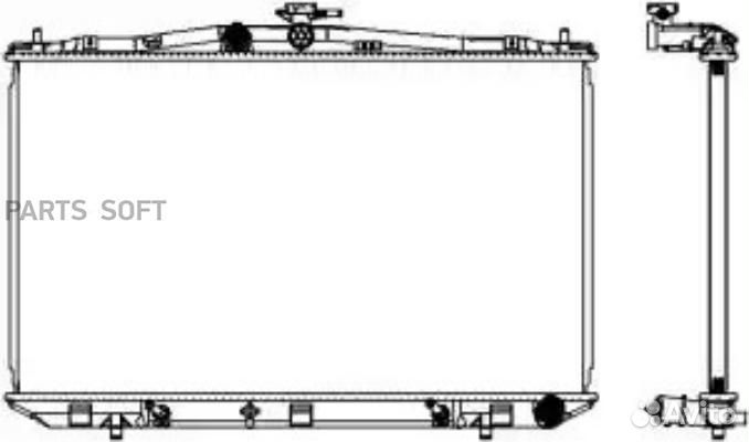Радиатор охлаждения Лексус RX 350 2008