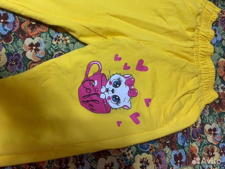 Штаны девичьи утепленные с карманами