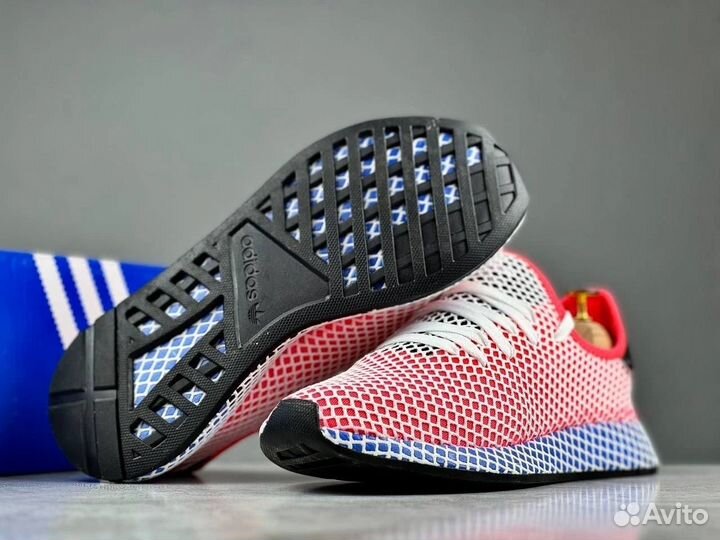 Adidas Deerupt Red Blue р.43-47 лето