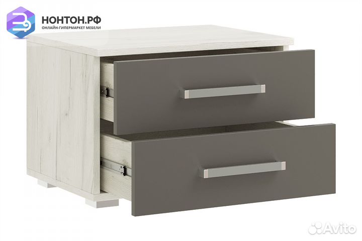 Комплект прикроватных тумб Фиеста New графит / дуб