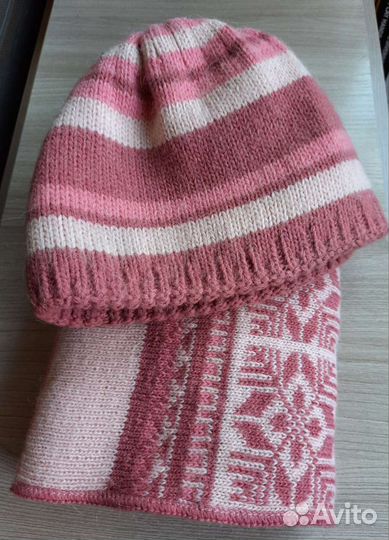 Комплект шапка, шарф