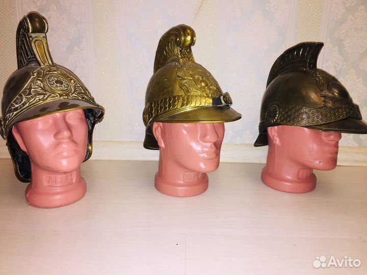 Каска пожарного,офицерская Франция XIX век