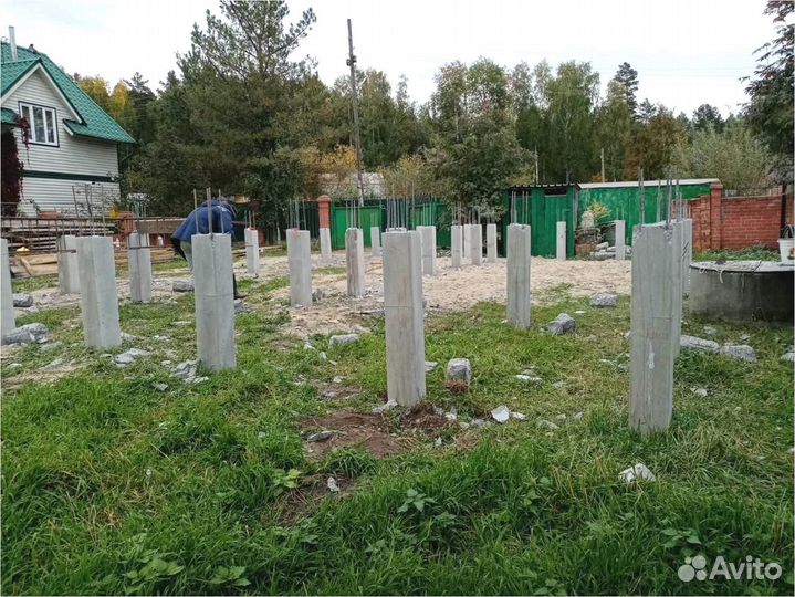 Жб сваи бетонные, любые строения