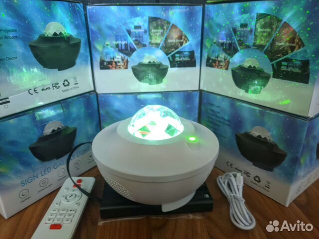 Блютуз колонка ночник проектор Звёздного неба 8вт