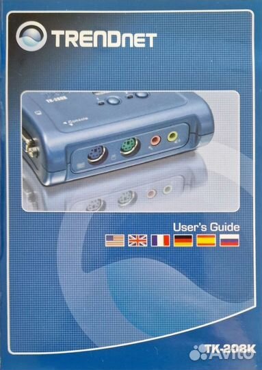 Комплект с 2-портовым переключат.trendnet тк-208K