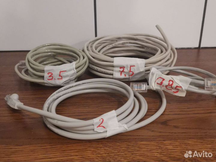 Кабели Ethernet. Кабель интернета. Патч-корд