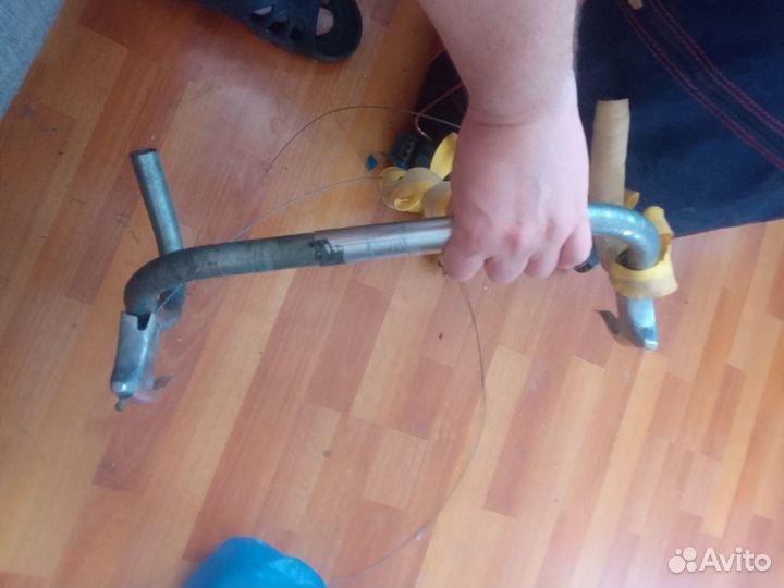 Велозапчасти: тормоза-клещи, руль-барашек, педали