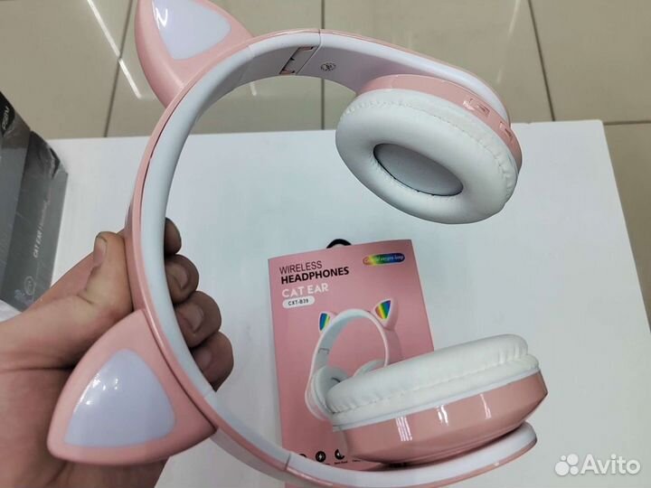 Беспроводные детские наушники с ушками