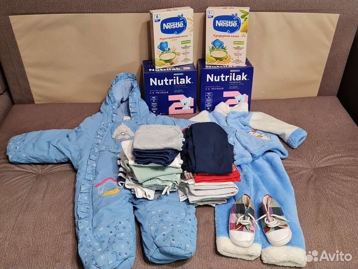 Вещи пакетом на мальчика от 6 мес до года