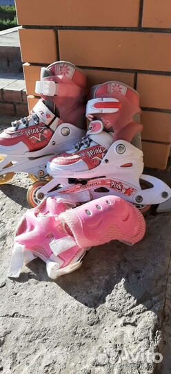 Роликовые коньки детские раздвижные