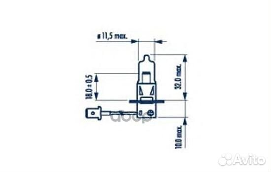 Лампа H3 24V 70W PK22s NVA C1 HCV 48700 Narva