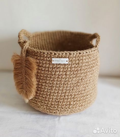 Корзина из джута