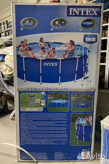 Каркасный бассейн intex