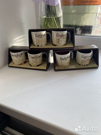 Кружки для эспрессо starbucks коллекционные 89мл