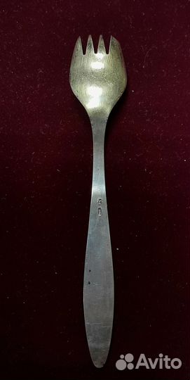 Вилка-ложка серебряная 916 пробы