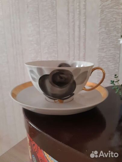 Чашка с блюдцем дулево