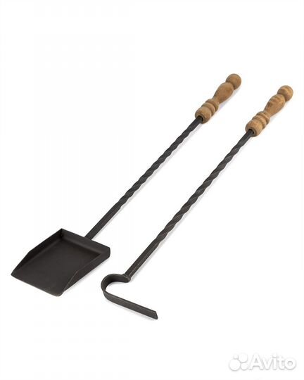 Совок и кочерга комплект для камина мангала