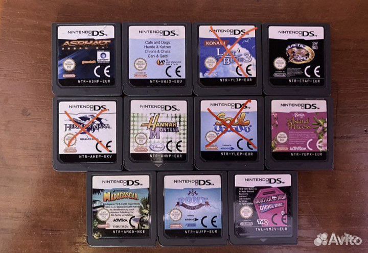 Игры для Nintendo DS в ассортименте