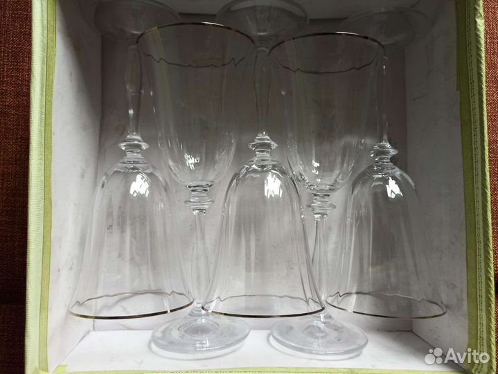 Бокалы хрустальные