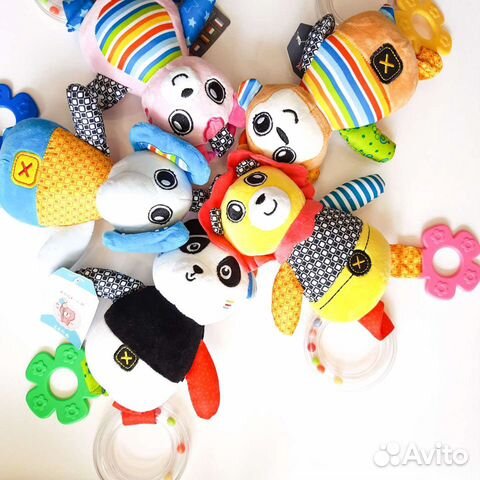 Развивающие игрушки, погремушки, подвесы 0+ в асс