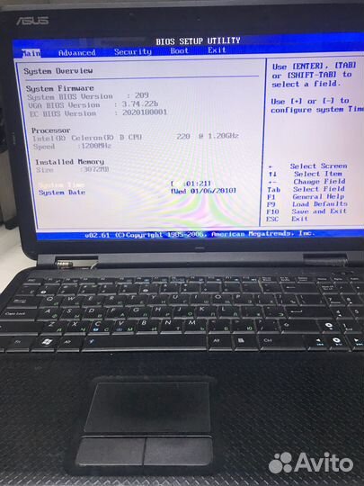 Материнская плата asus K50 K50In K40in rev. 2.1