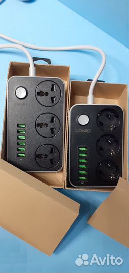 Сетевой удлинитель Lonio 6 Usb/ 3 вилки. Инновация
