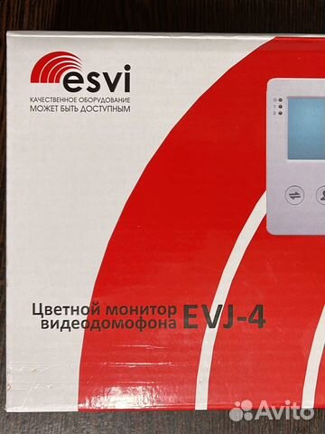 Монитор видеодомофона evj 4 черный