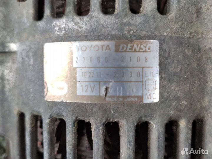 Генератор Toyota Corolla 1nz