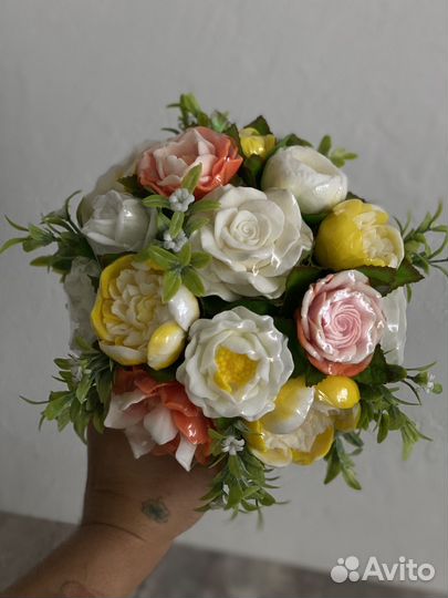Букет цветов из мыла