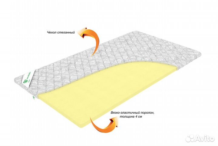 Тонкий матрас для дивана (Топпер 11)