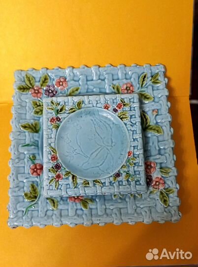 Набор тарелок,Кузнецов, Птички на ветке