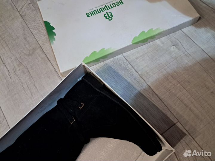 Сапоги чулки 40 натуральная замша