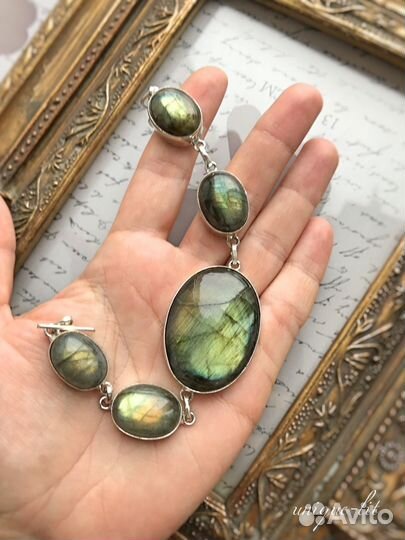 Браслет украшение с Лабрадоритом (Лабрадором)