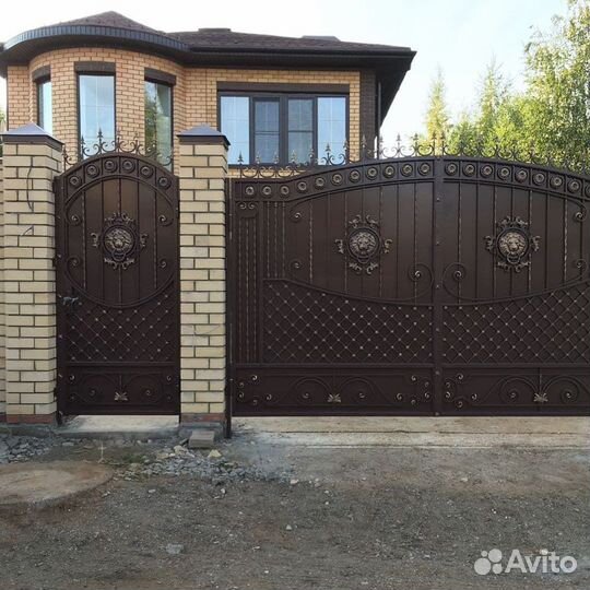 Ворота кованые