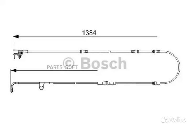 Bosch 1987473582 Датчик износа торм.колодок пер.13