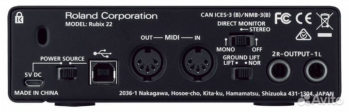 Roland Rubix22 Аудиоинтерфейс