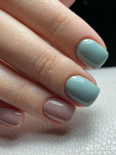 Наращивание ногтей, покрытие гель-лак