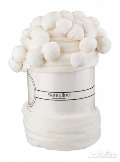 Покрывало (плед) с помпонами, 2 сп