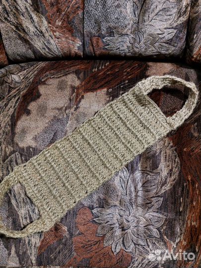 Мочалка из джута. Ручная работа