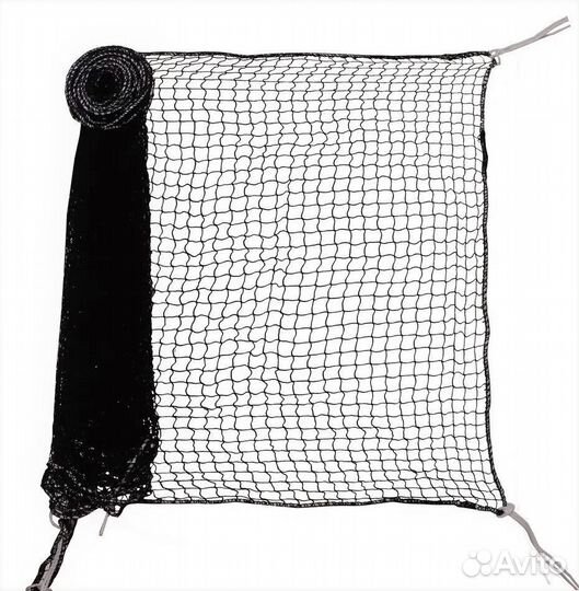 Сетка для бадминтона 6,0*0,76 м черная нить 1,5 мм