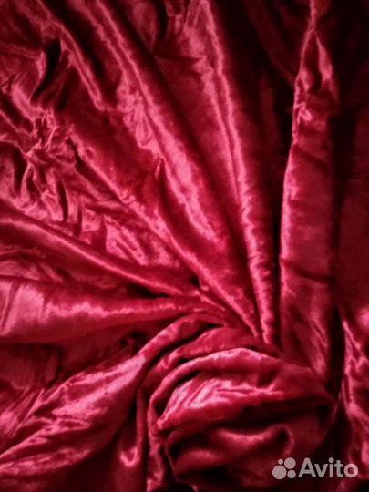 Бархат. Плюш. Х/б. Натуральная. Ткань ссср. Винтаж